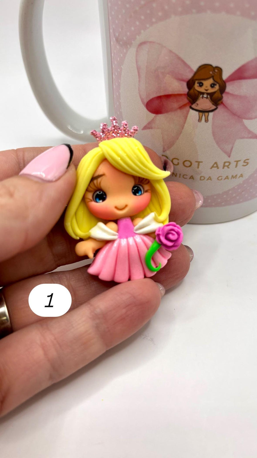 Mini Princess 1 Clay Dolls