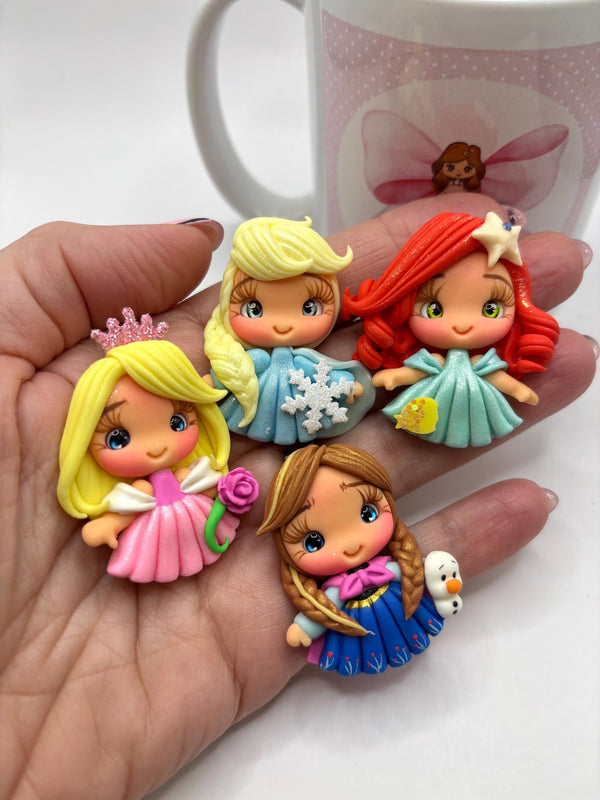 Mini Princess 1 Clay Dolls