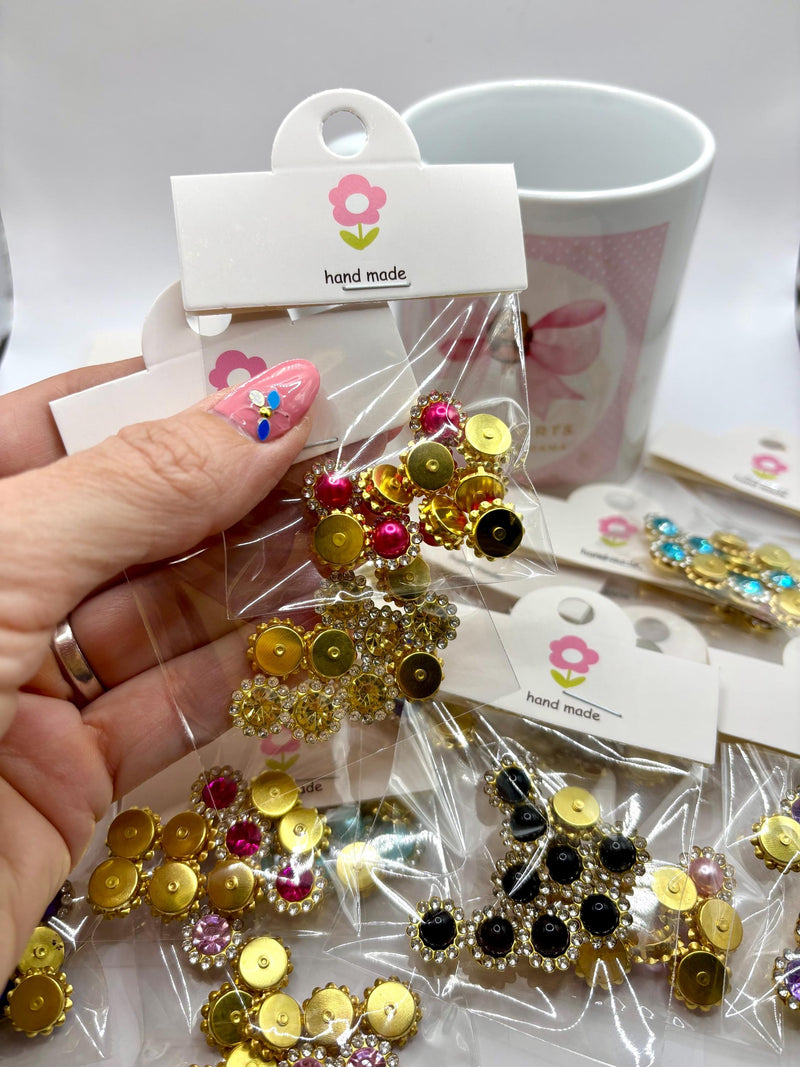 Colorful Pearl Sew On Rhinestones
