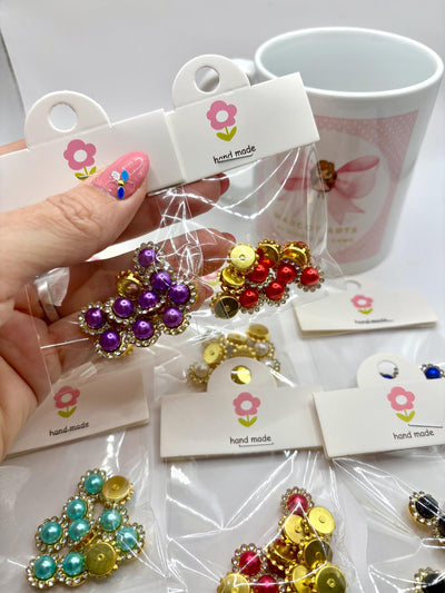 Colorful Pearl Sew On Rhinestones