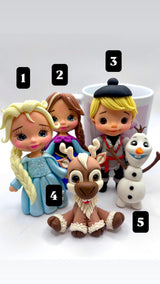 Frozen Collection Clay Cake Topper