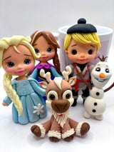 Frozen Collection Clay Cake Topper