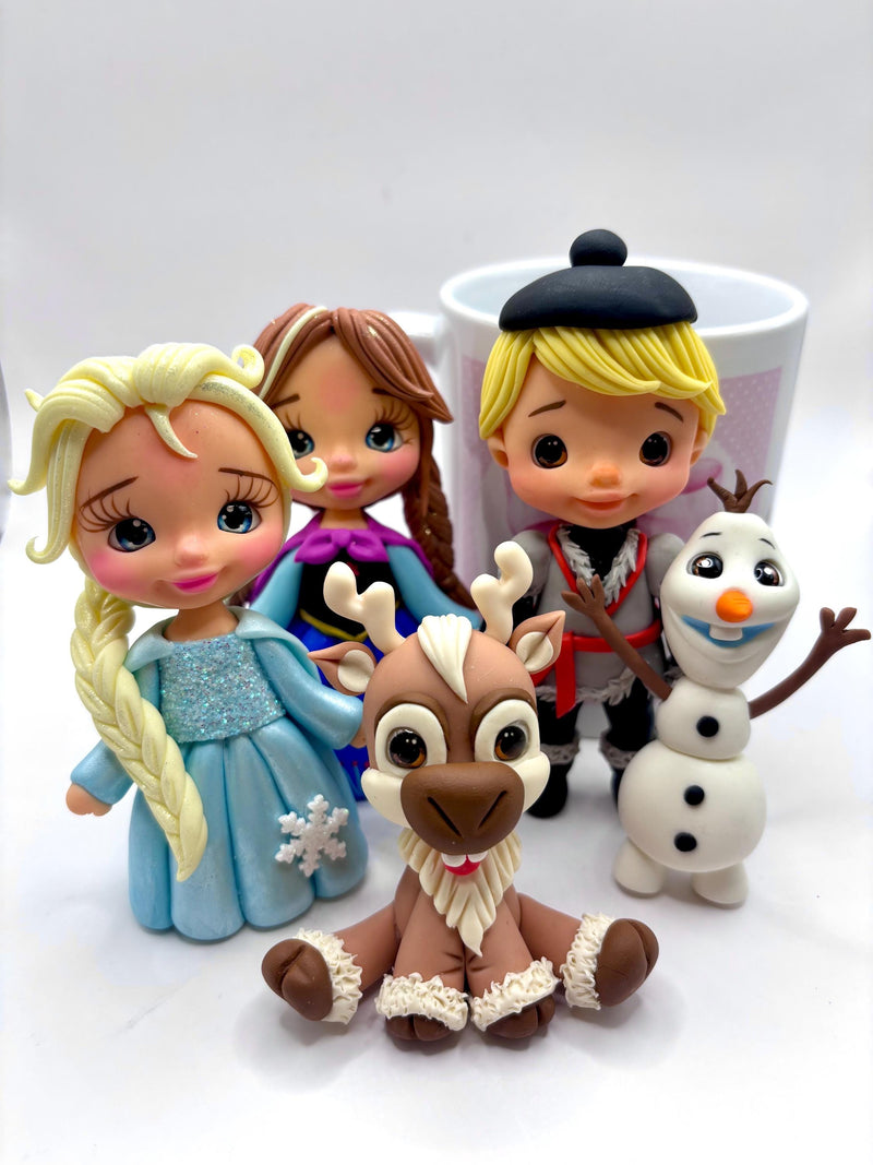 Frozen Collection Clay Cake Topper