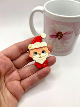 Mini Santa Couple Clay Dolls
