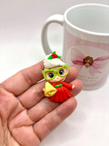 Mini Santa Couple Clay Dolls