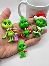 Grinch Clay Figurine