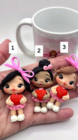 Valentines Clay Dolls - Collection 1