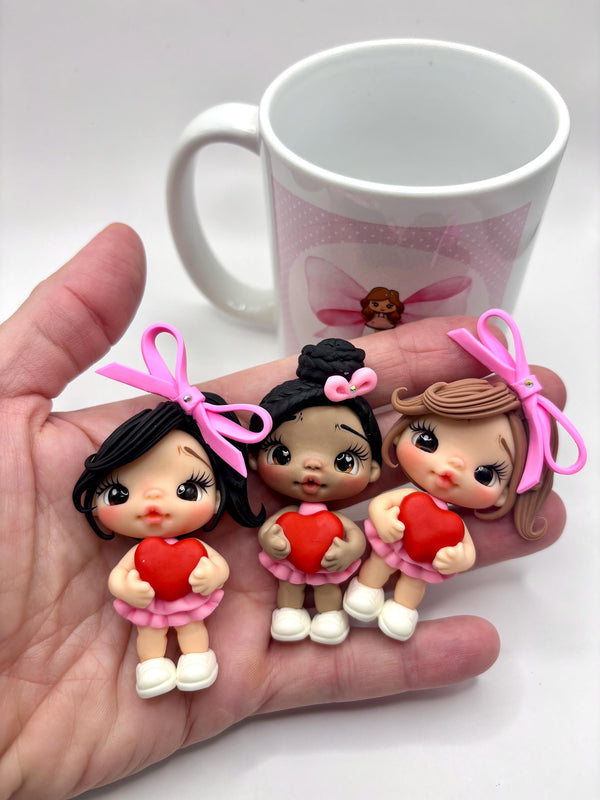 Valentines Clay Dolls - Collection 1
