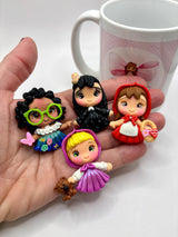 Mini Princess Clay Dolls