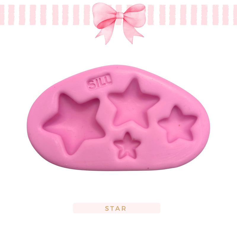 Silicone mold for clay dolls, Star - Margot I Arts and Crafts