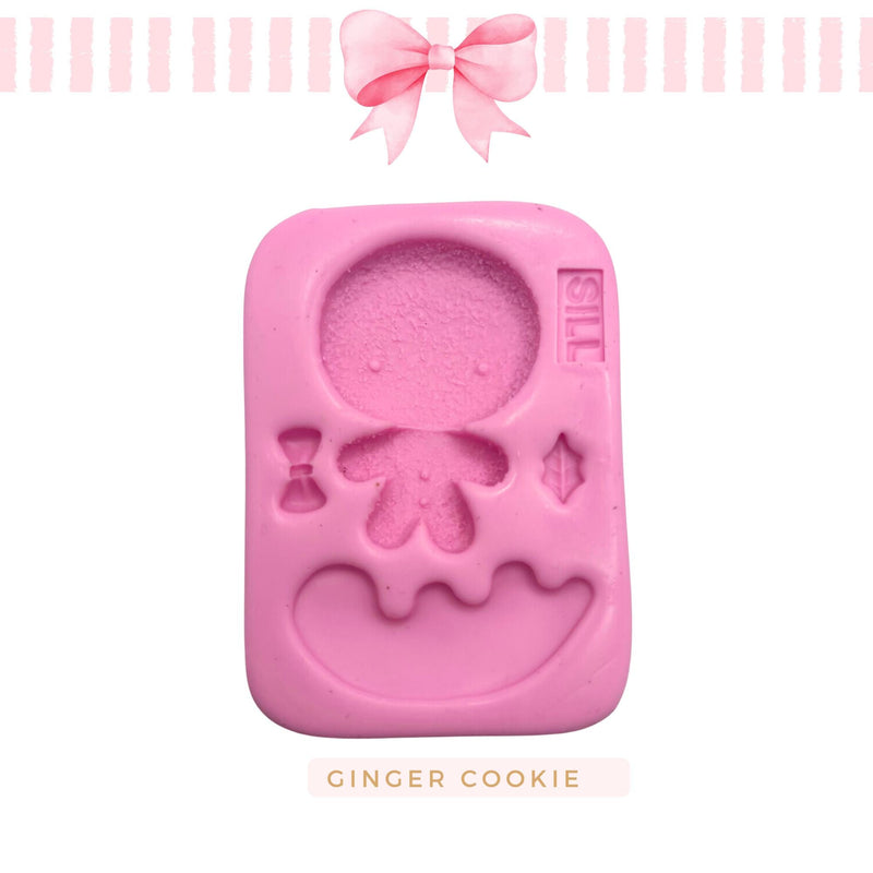 Silicone mold for clay dolls, Ginger Cookie - Arts and Crafts
