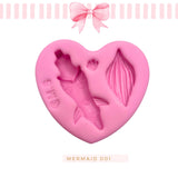 Silicone mold for clay dolls, Mermaid  Collection - Arts and Crafts