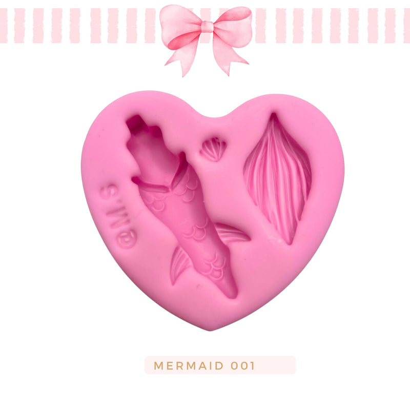 Silicone mold for clay dolls, Mermaid  Collection - Arts and Crafts