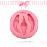 Silicone mold for clay dolls, Mermaid  Collection - Arts and Crafts