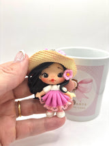 Vintage Style Clay Dolls