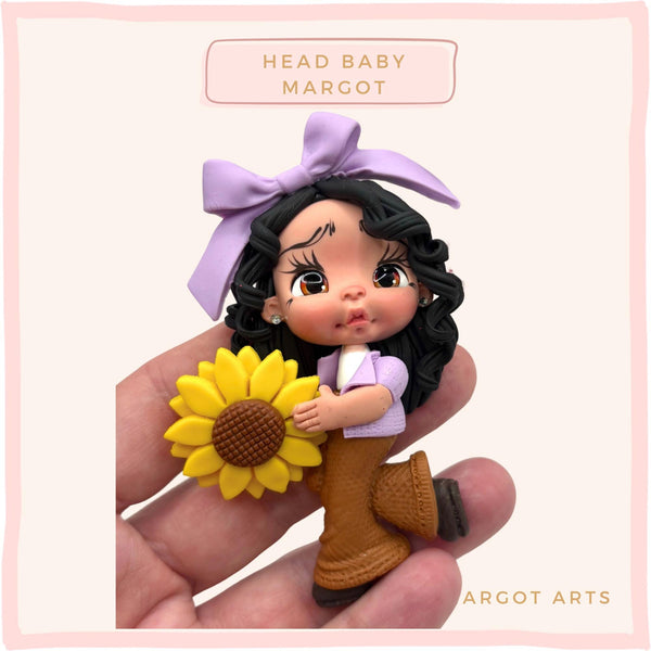 Head Baby Margot Silicone Mold