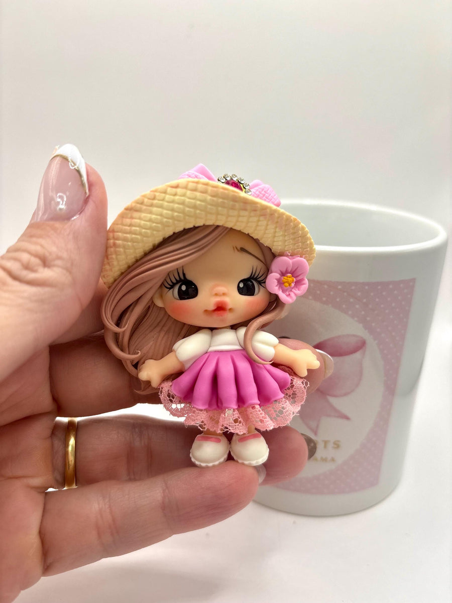 Vintage Style Clay Dolls