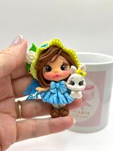 Easter Girls Collection Clay Doll