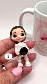 Male Chef Clay Dolls