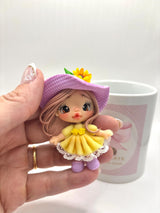 Vintage Style Clay Dolls