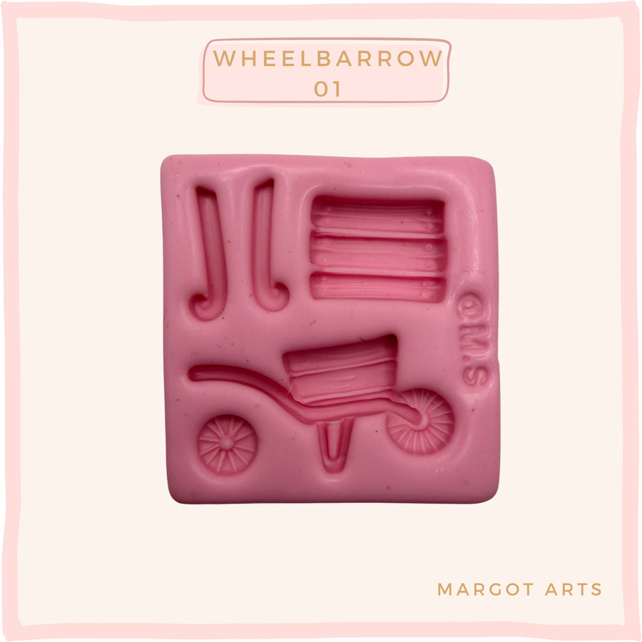 Wheelbarrow 01 Silicone Mold